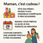 🎀 Coiffure, cosmétiques et cœur : la Croix-Rouge gâte les familles pour la fête des Mères